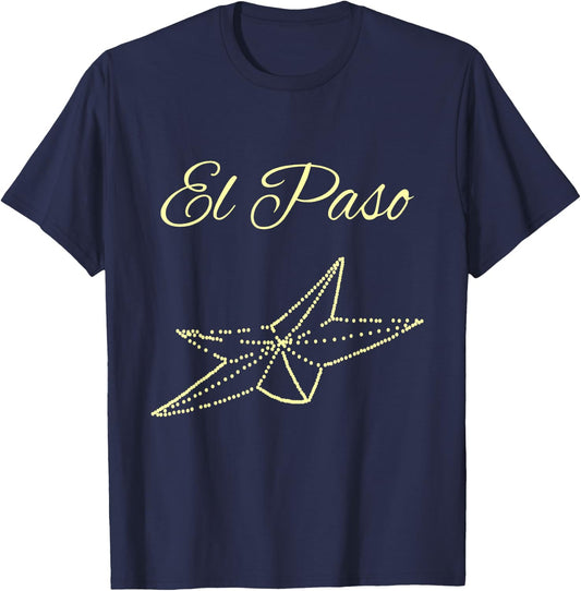 Vintage El Paso Star Perfect El Paso Texas Souvenir T-Shirt - T-Shirt | Navy