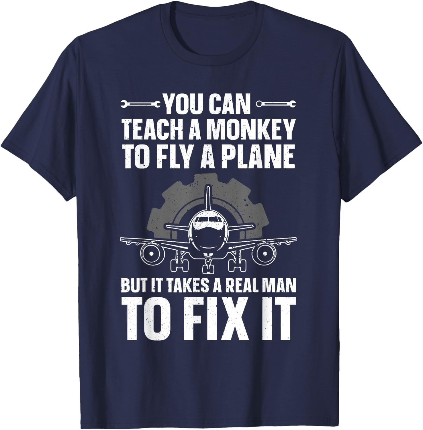 Funny Aircraft Mechanic Art Boys Aircraft Technician T-Shirt - T-Shirt | Navy