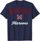 Menominee High School Maroons T-Shirt - T-Shirt | Navy
