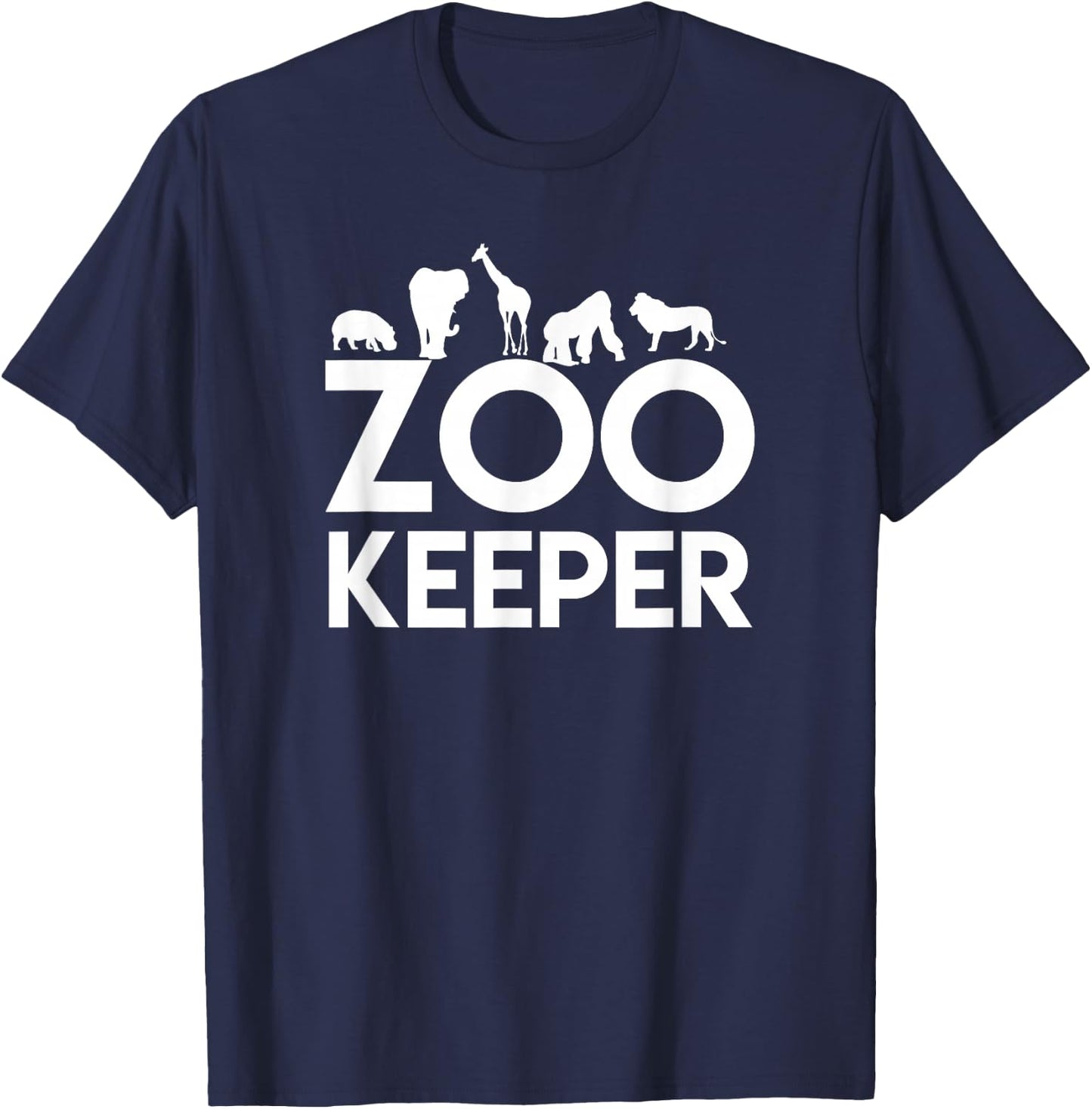 Zookeeper - Zookeeper Gift Animal Lover Zookeeper Outfit T-Shirt - T-Shirt | Navy