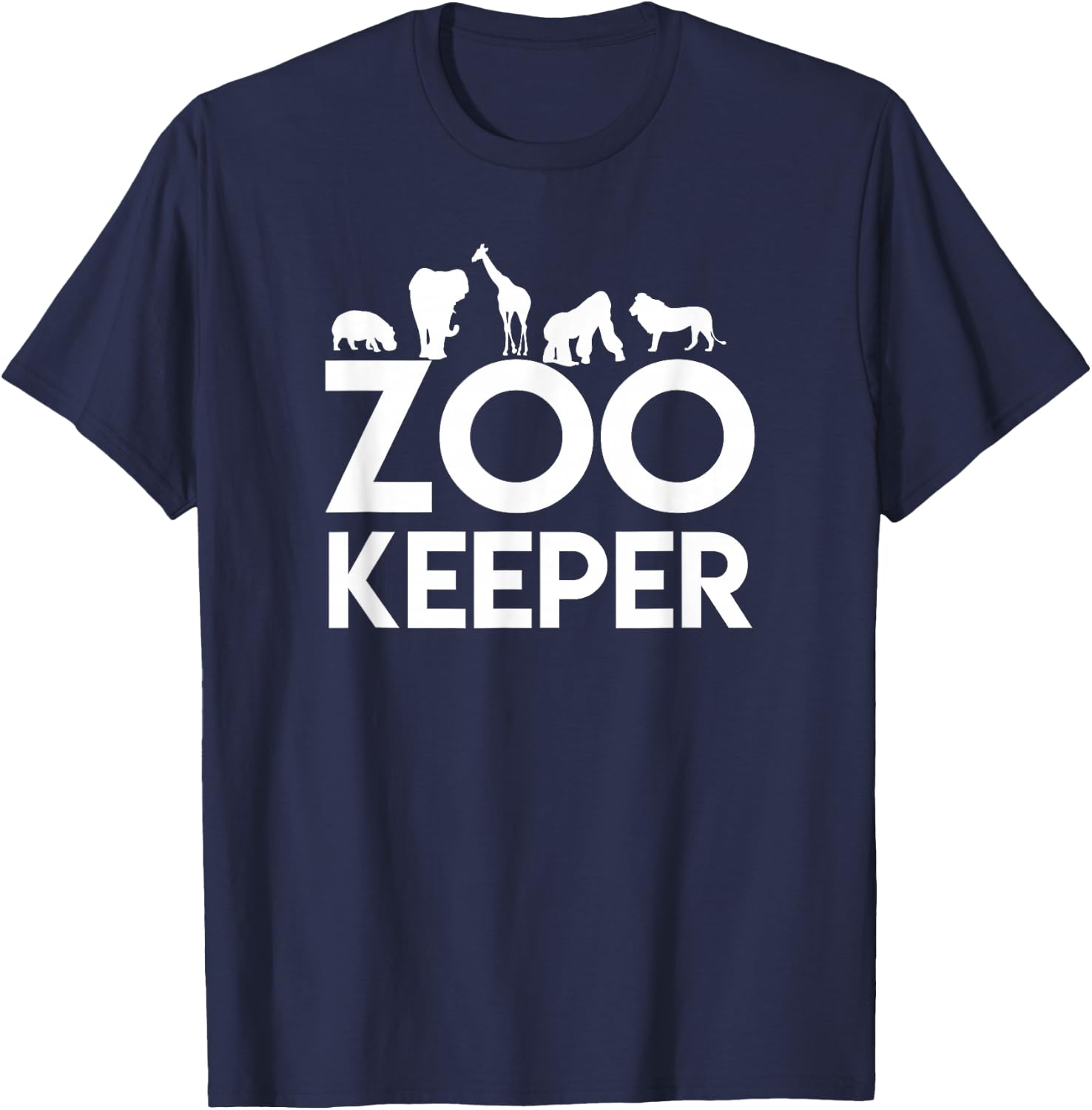 Zookeeper - Zookeeper Gift Animal Lover Zookeeper Outfit T-Shirt - T-Shirt | Navy