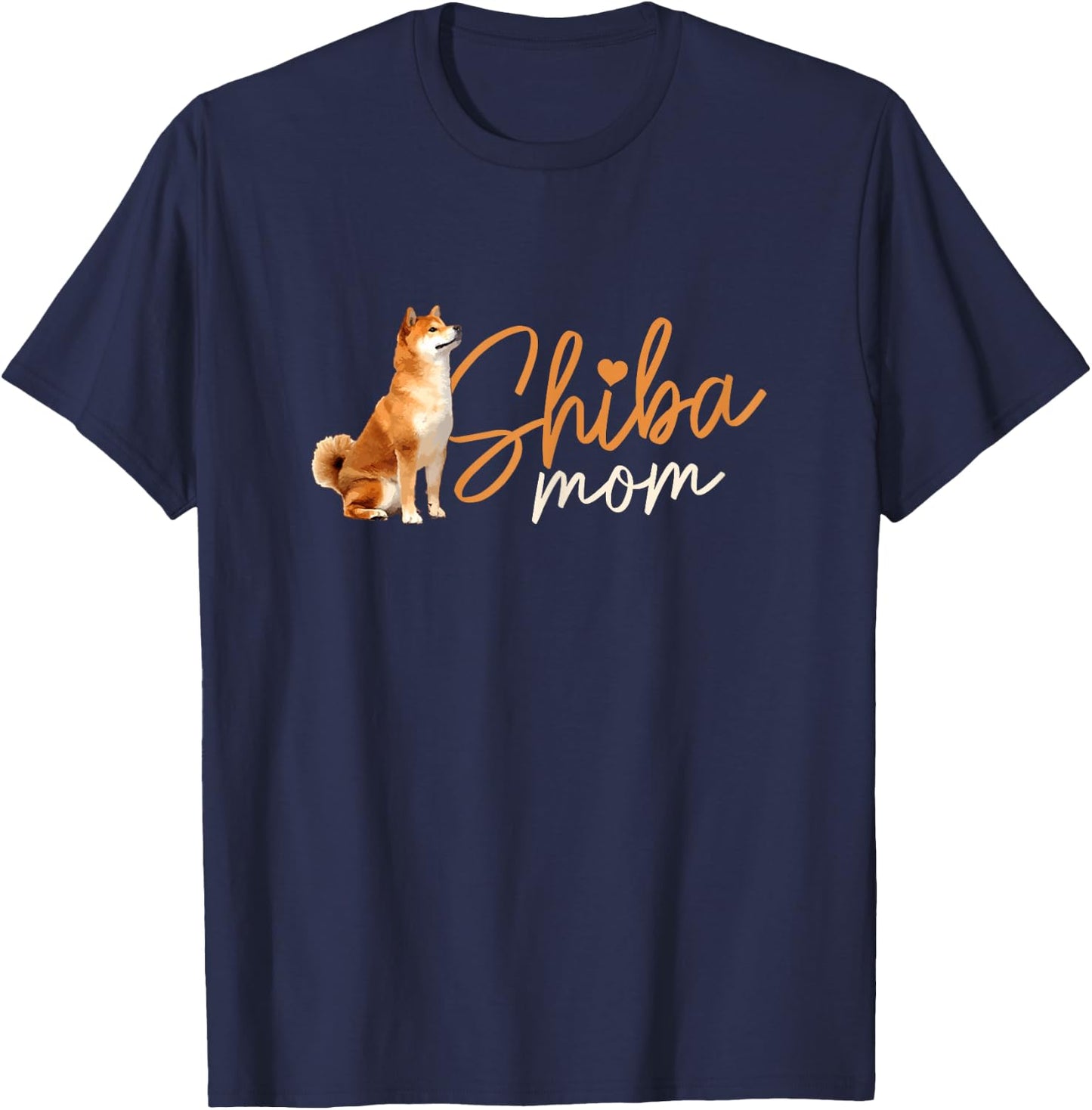 Shiba Mom Funny Cute Dog Shiba Inu Mom Women T-Shirt - T-Shirt | Navy
