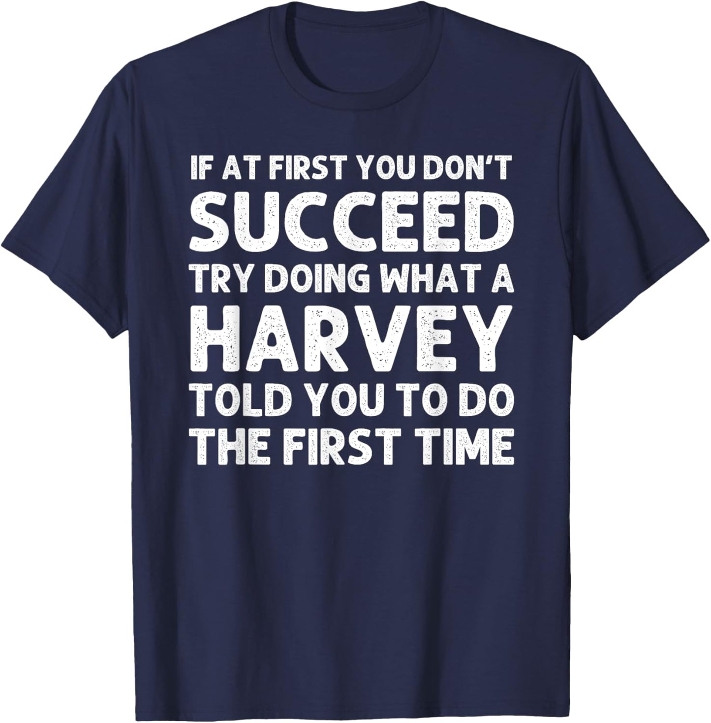 HARVEY Funny Surname Family Tree Birthday Reunion Idea T-Shirt - T-Shirt | Navy