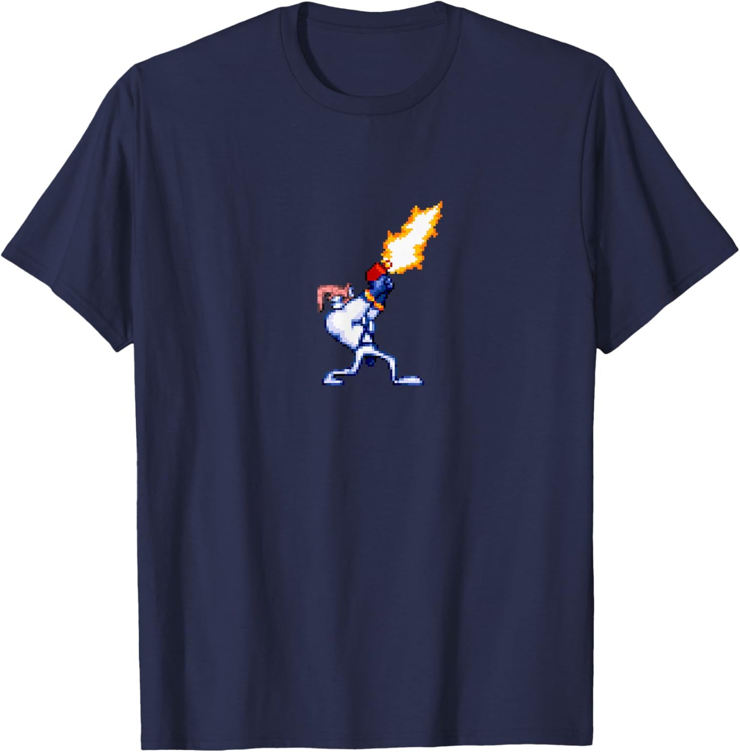 Earthworm Jim Blaster T-Shirt - T-Shirt | Navy