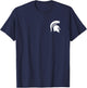 Michigan State Spartans Front/Back Go Green Go White T-Shirt - T-Shirt | Navy