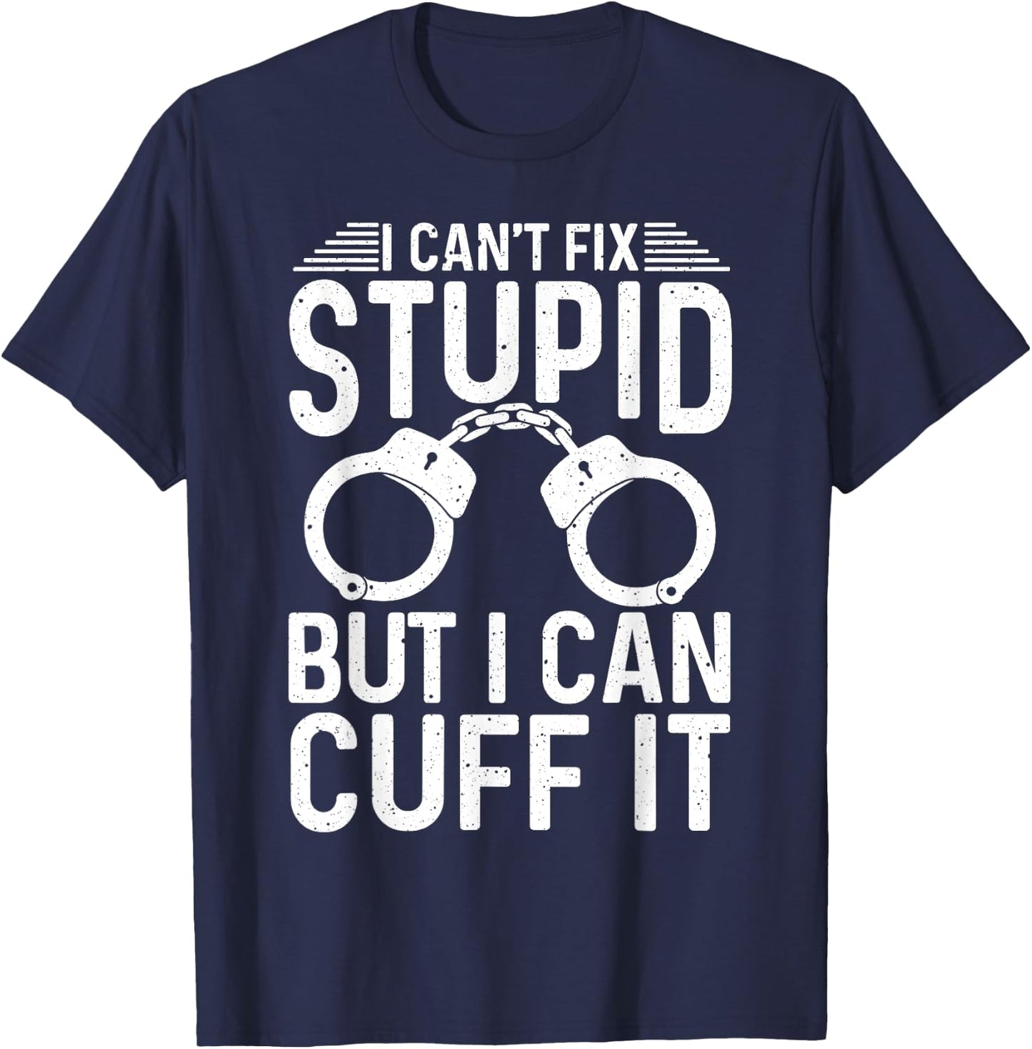 Funny Police Officer Design Women Cop Police Officer T-Shirt - T-Shirt | Navy