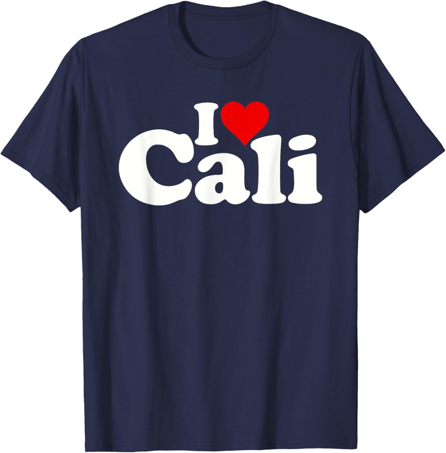 I Love Heart CALI California T-Shirt - T-Shirt | Navy