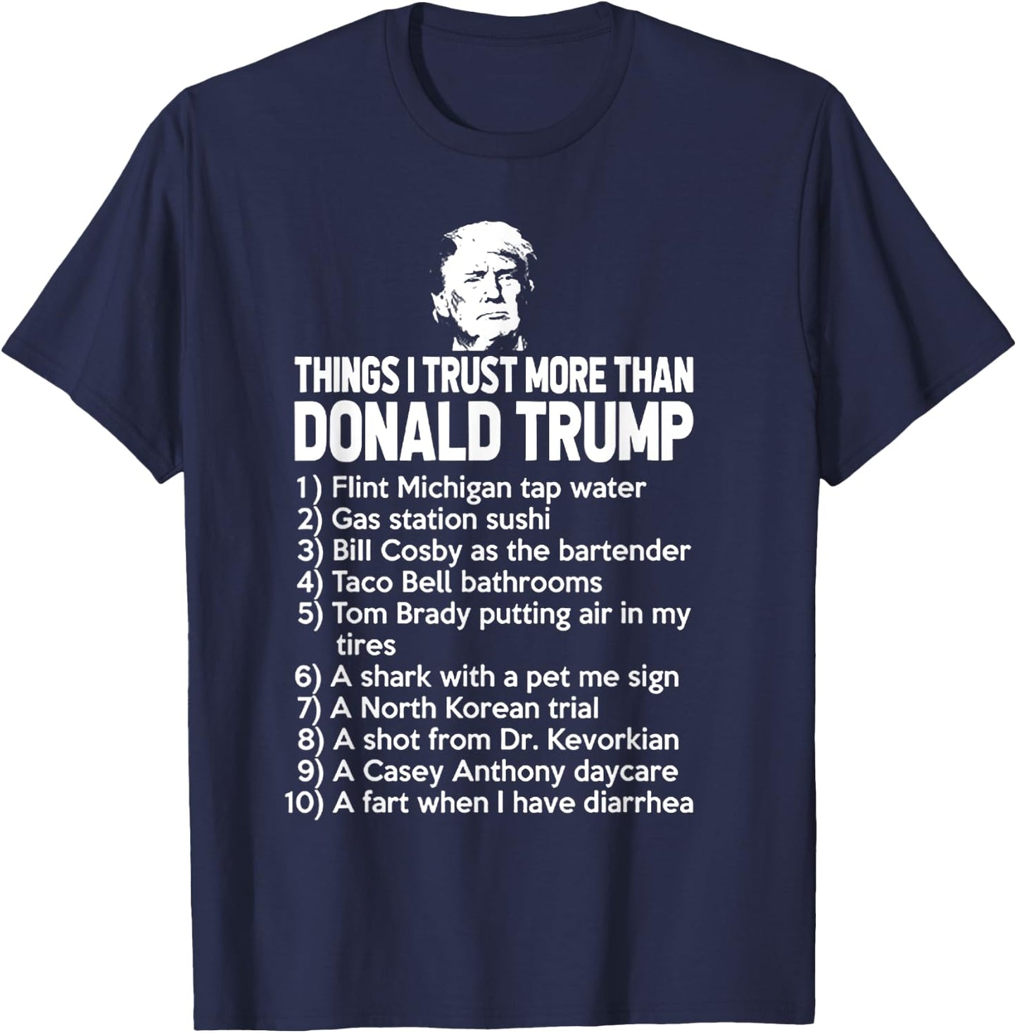 Funny Political Humor Gift - Black Trump 2020 - Men's Small - Modern Classic - - Straight Hem - Letter Print T-Shirt - T-Shirt | Navy