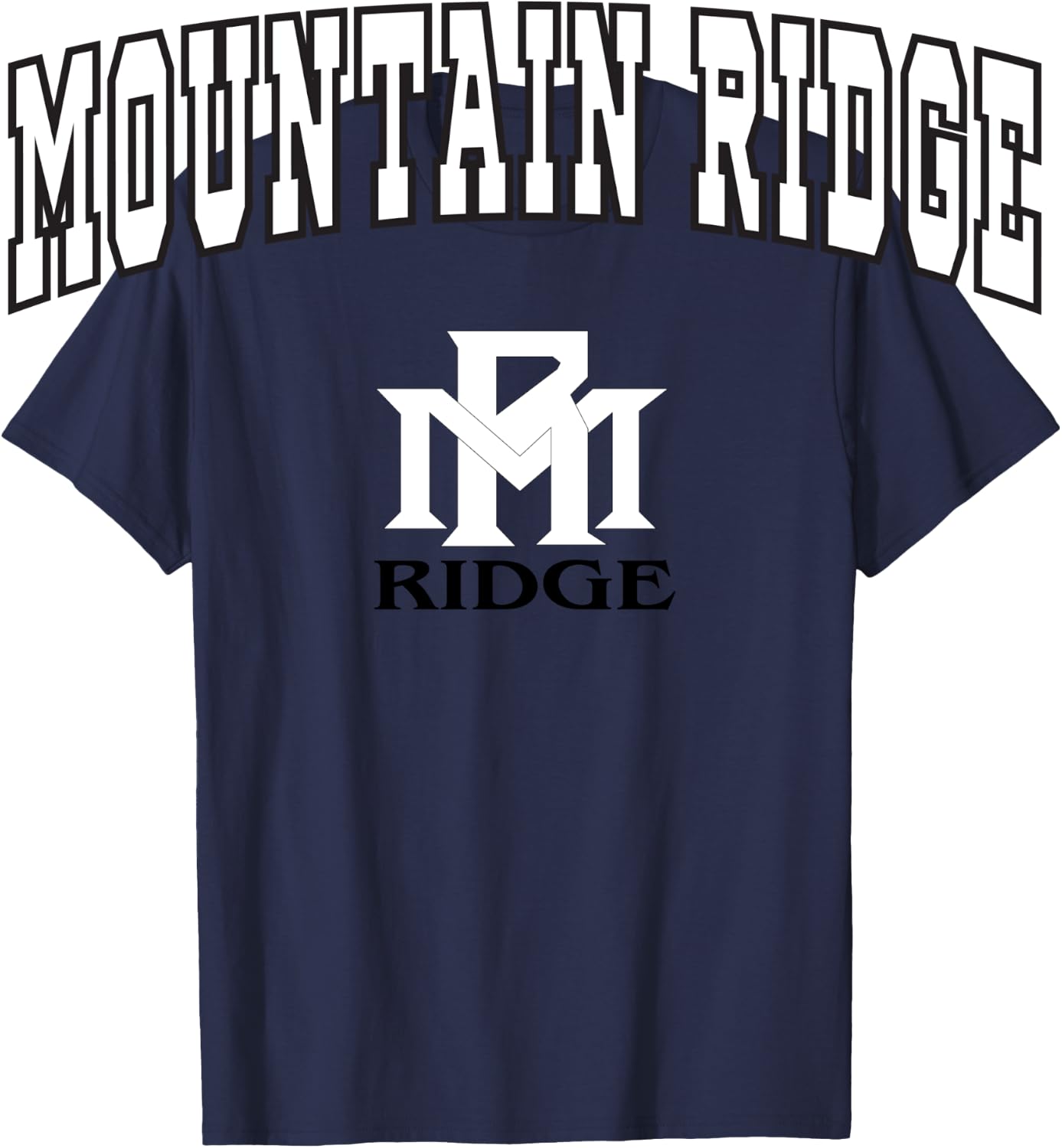 Mountain Ridge High School Mountain Lions LS C2 T-Shirt - T-Shirt | Navy