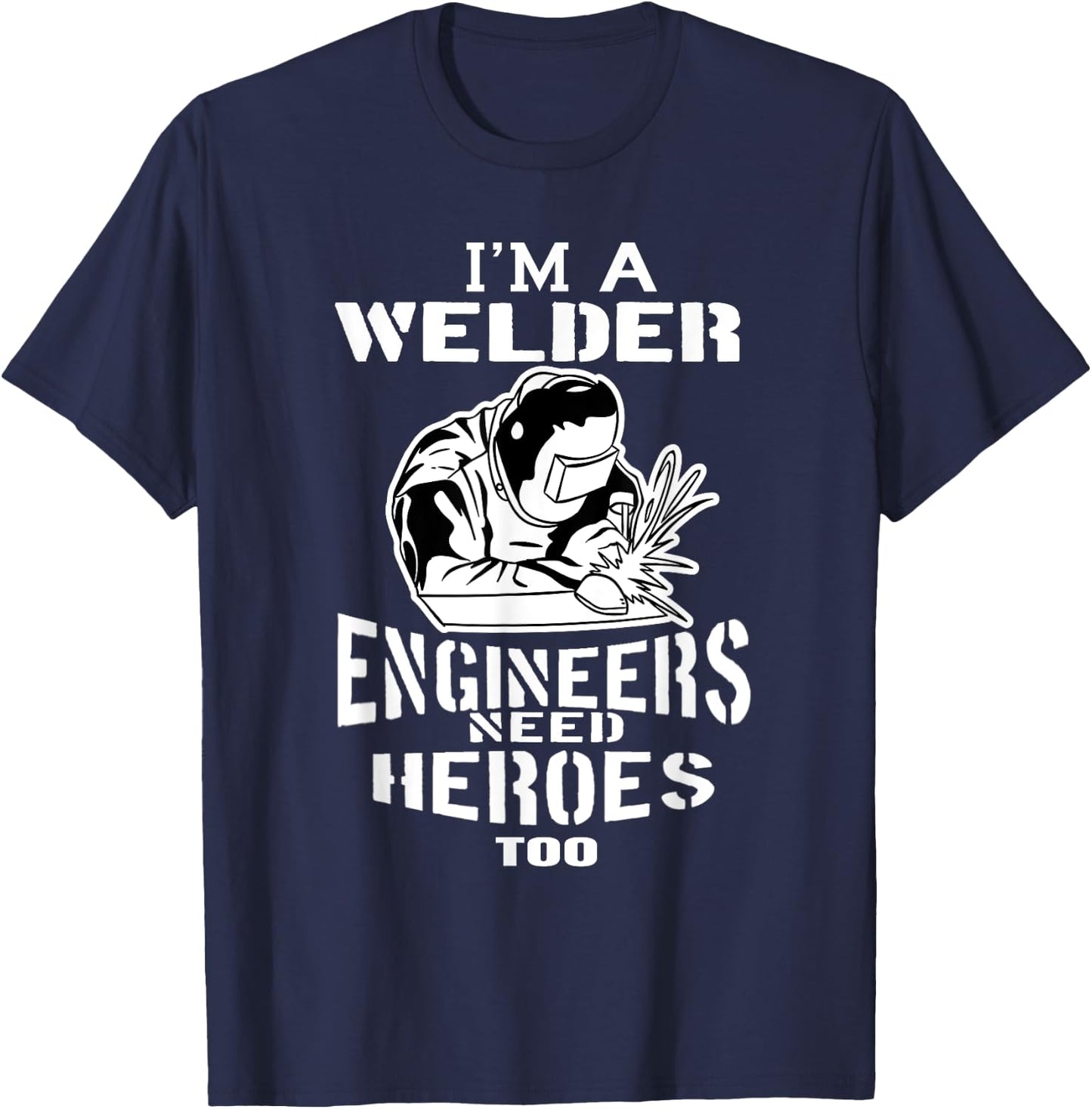 Electro Welding Shirt | Funny MIG Welder T-Shirt - T-Shirt | Navy