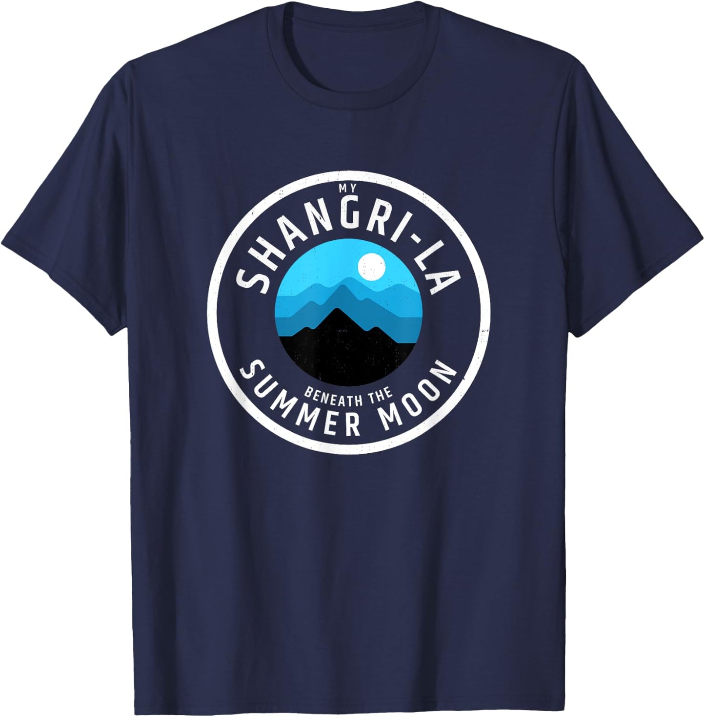 My Shangri-La Beneath the Summer Moon T-Shirt - T-Shirt | Navy