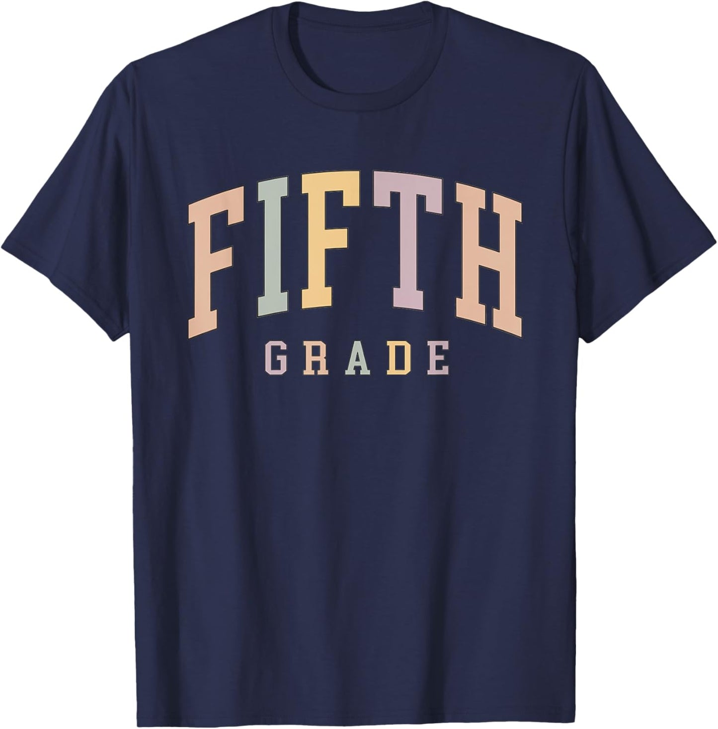 Vintage Fifth Grade Teacher Back To School Students Women T-Shirt - T-Shirt | Navy