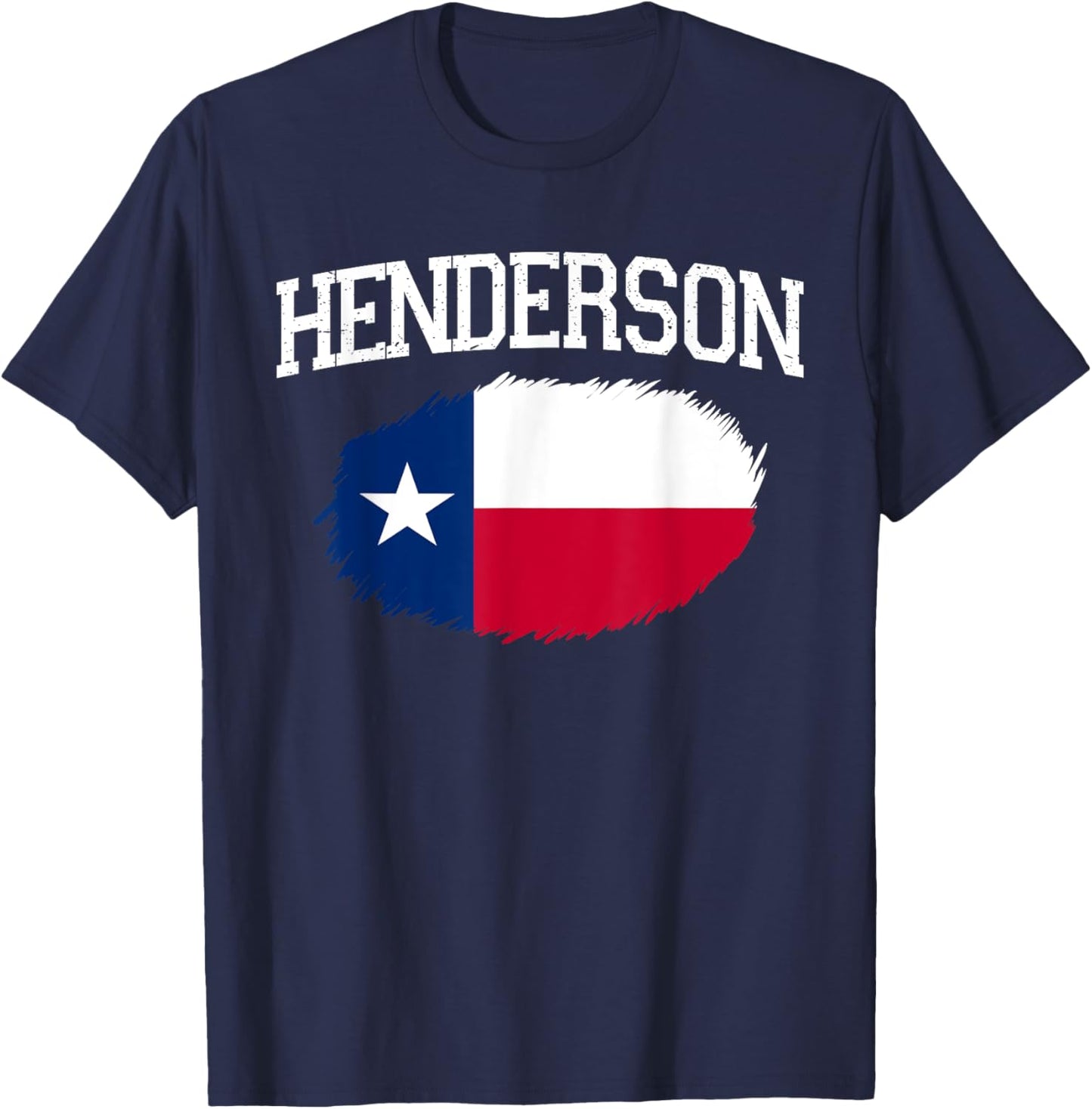 HENDERSON TX TEXAS Flag Vintage USA Sports Men Women T-Shirt - T-Shirt | Navy