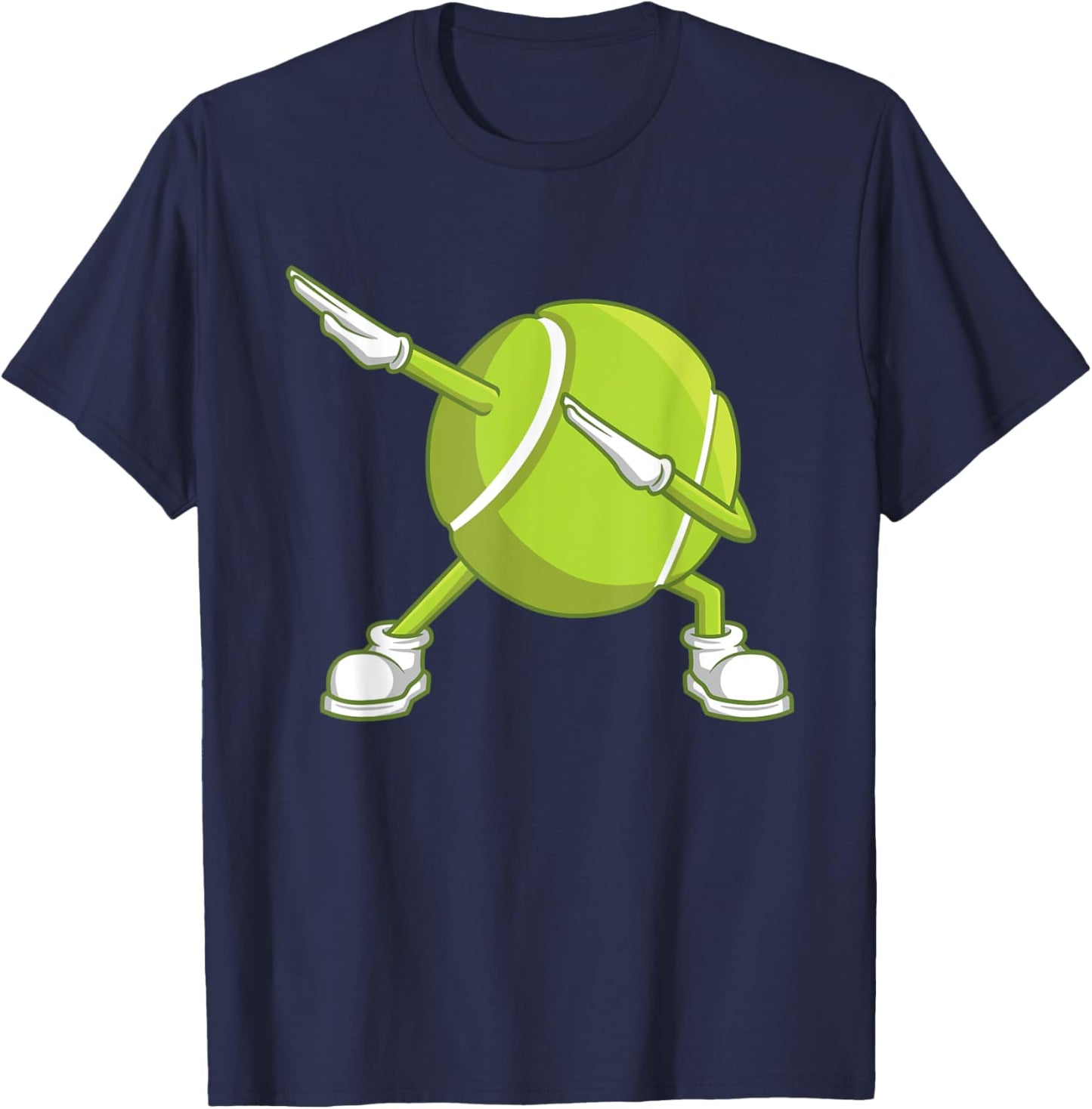 Dabbing Tennis Ball Funny Dab Dance Racket Game Outfit T-Shirt - T-Shirt | Navy