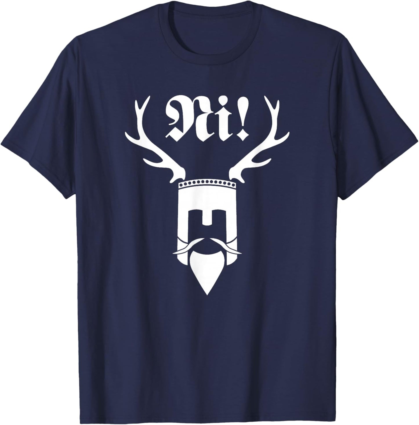 Monty Python Offizielles NI! Logo T-Shirt - T-Shirt | Navy