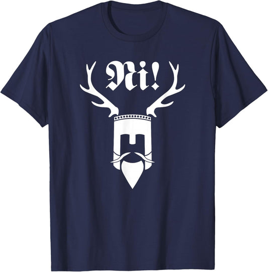 Monty Python Offizielles NI! Logo T-Shirt - T-Shirt | Navy
