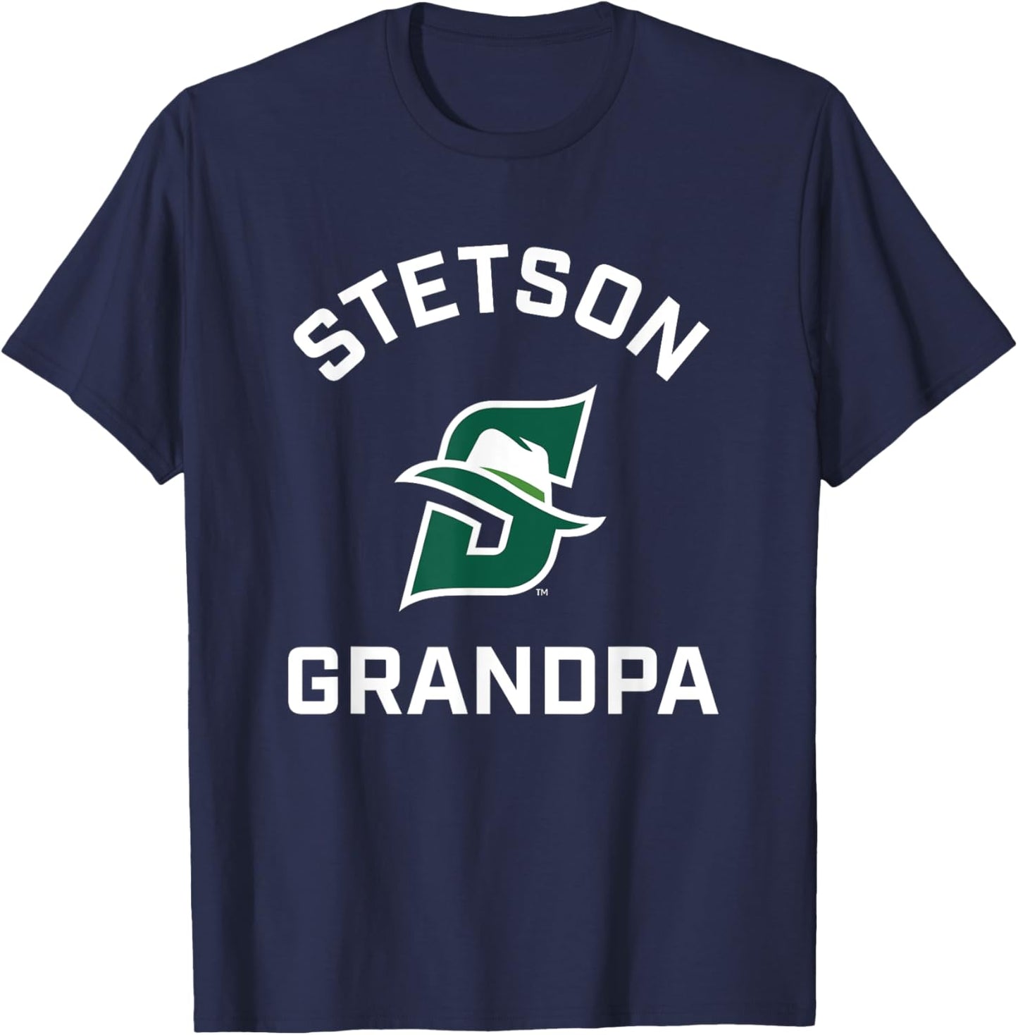 Stetson University Hatters Arched Grandpa T-Shirt - T-Shirt | Navy