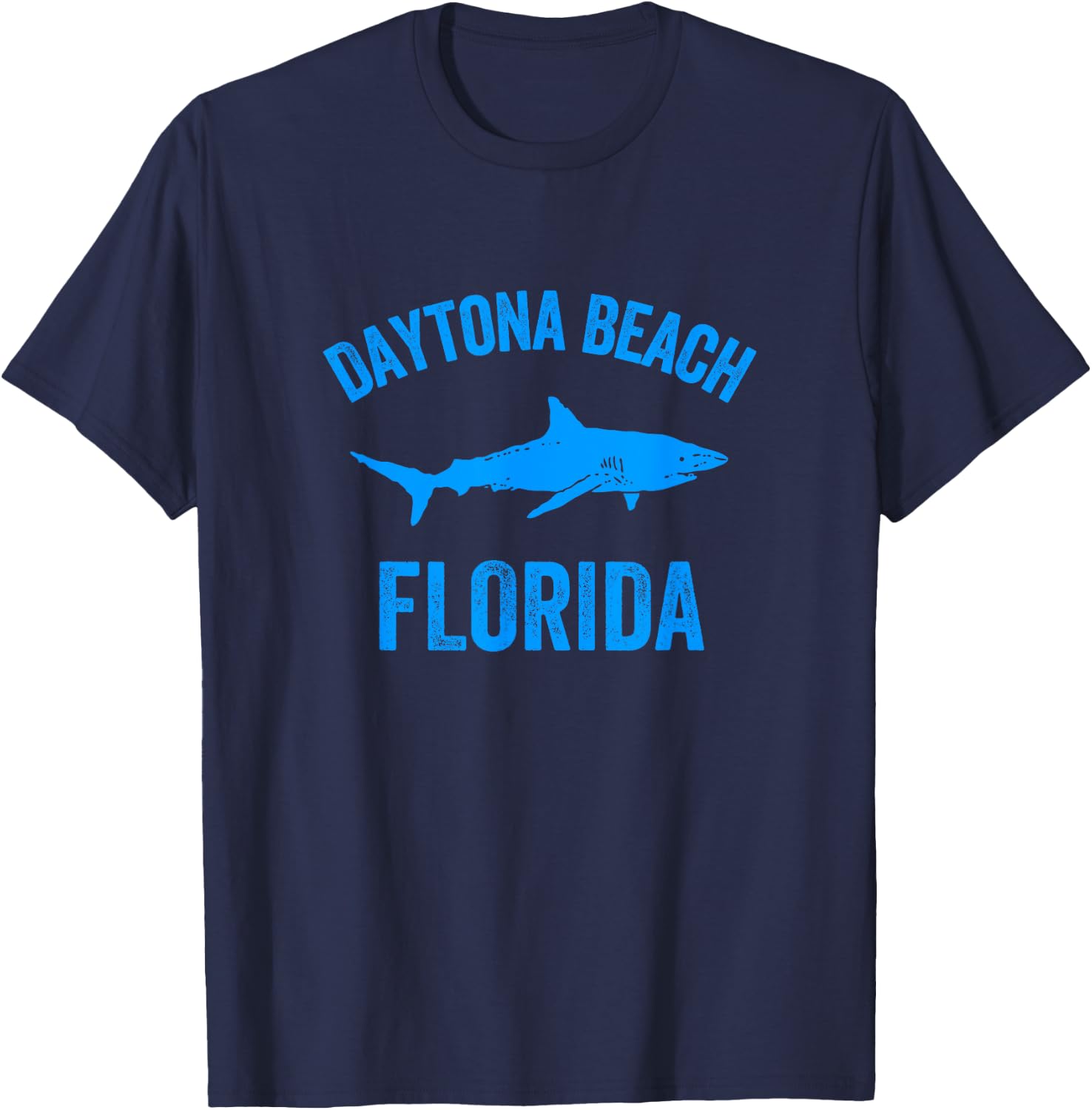Daytona Beach Florida Shark | Daytona Beach Florida Vacation T-Shirt - T-Shirt | Navy