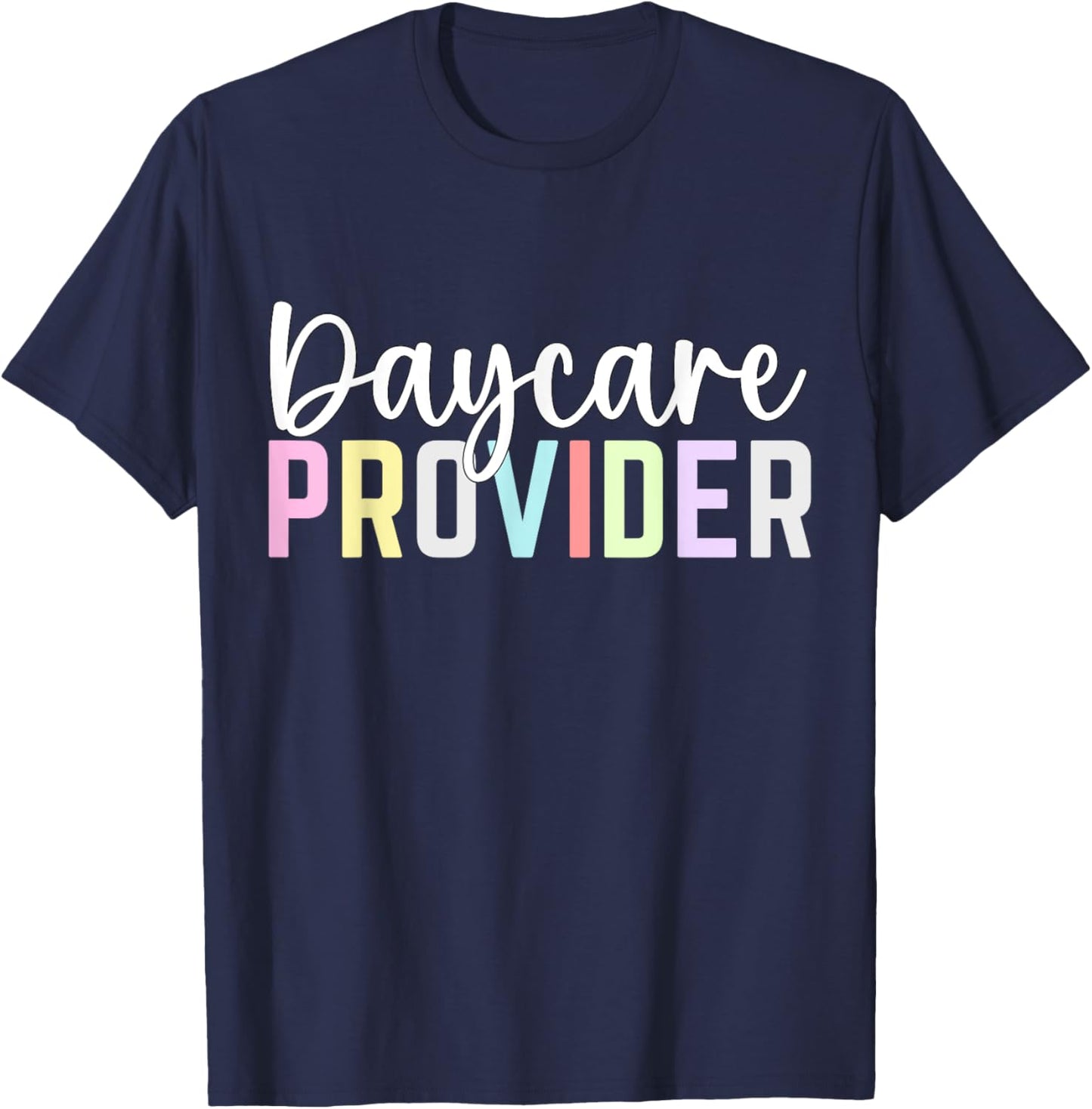 Thank You Licensed Daycare Provider Woman Assistant Daycare T-Shirt - T-Shirt | Navy