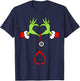 Nurse Christmas Stethoscope Nurses Xmas Pajamas PJs Women T-Shirt - T-Shirt | Navy