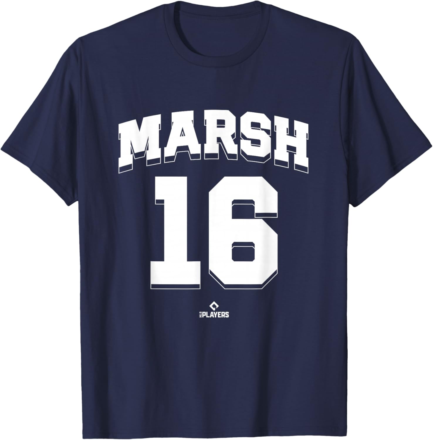 Brandon Marsh 16 Philadelphia MLBPA T-Shirt - T-Shirt | Navy