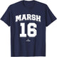Brandon Marsh 16 Philadelphia MLBPA T-Shirt - T-Shirt | Navy