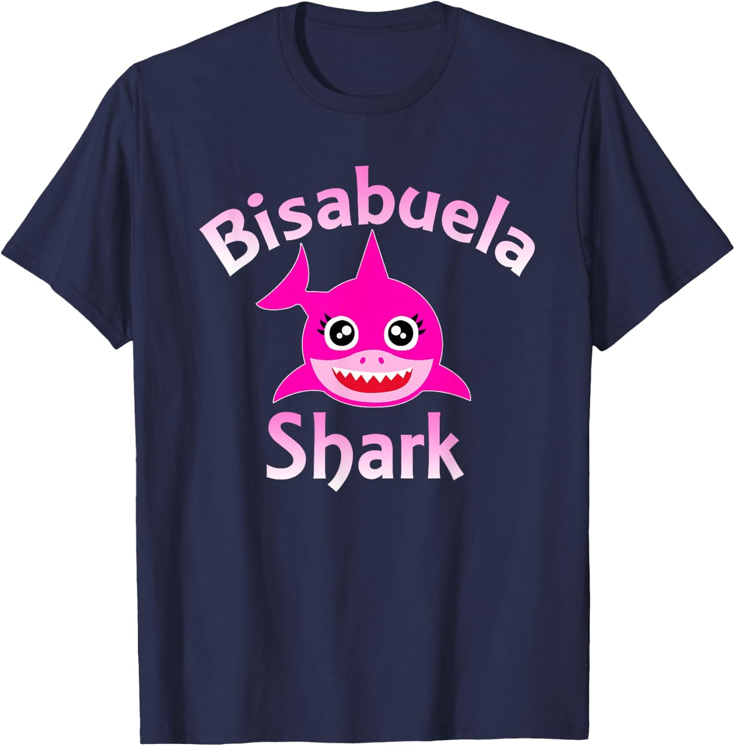 Bisabuela Shark Funny Spanish Great Grandma T-Shirt - T-Shirt | Navy