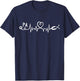 PA Doctor Assistant Heartbeat Gift T-Shirt - T-Shirt | Navy