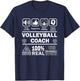 Best Volleyball Coach Contents of the Best Coaches T-Shirt - T-Shirt | Navy