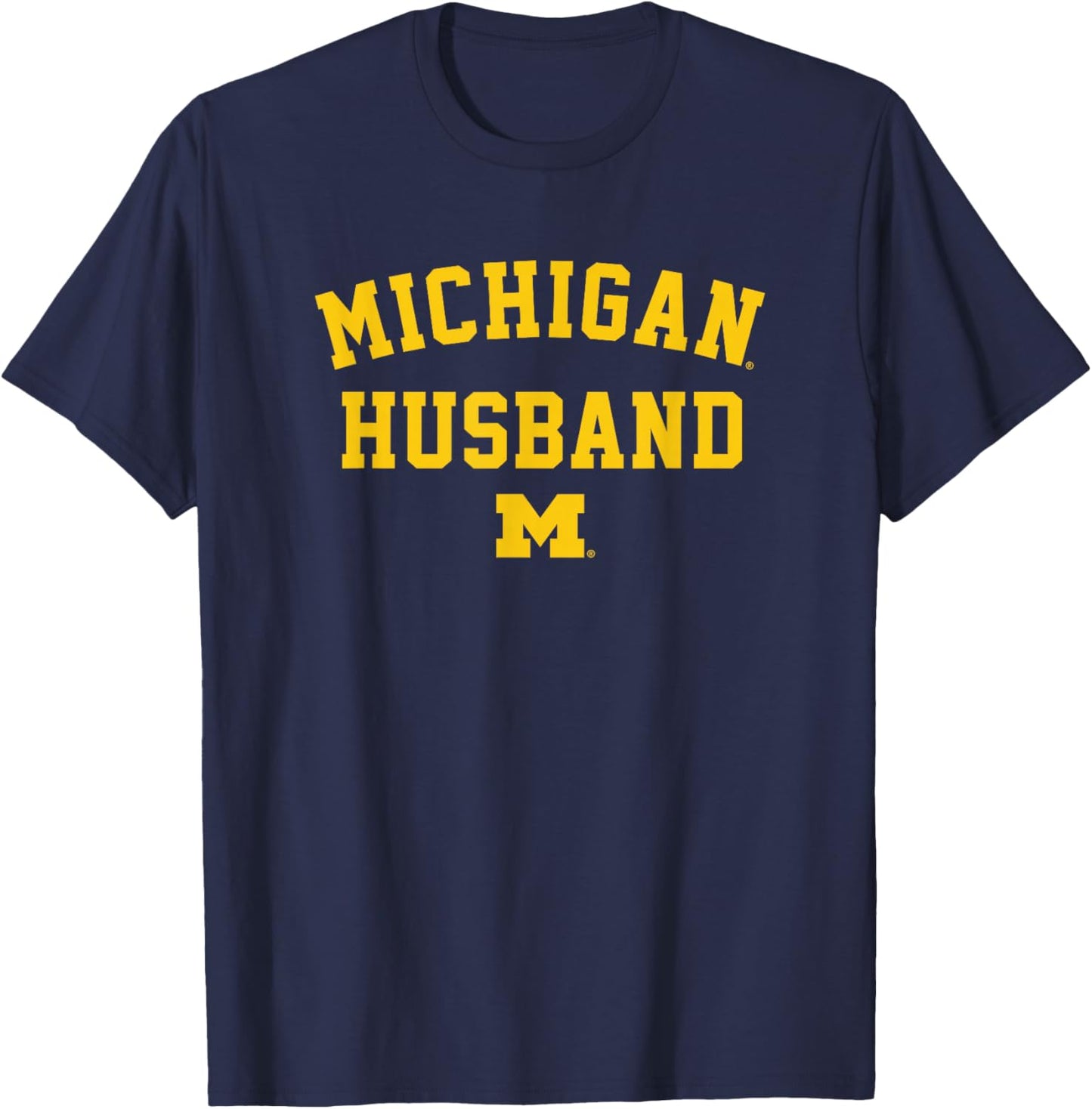 University of Michigan Wolverines Michigan Husband T-Shirt - T-Shirt | Navy