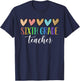 Sixth Grade Teacher Heart Back To School 1st Day of School T-Shirt - T-Shirt | Navy
