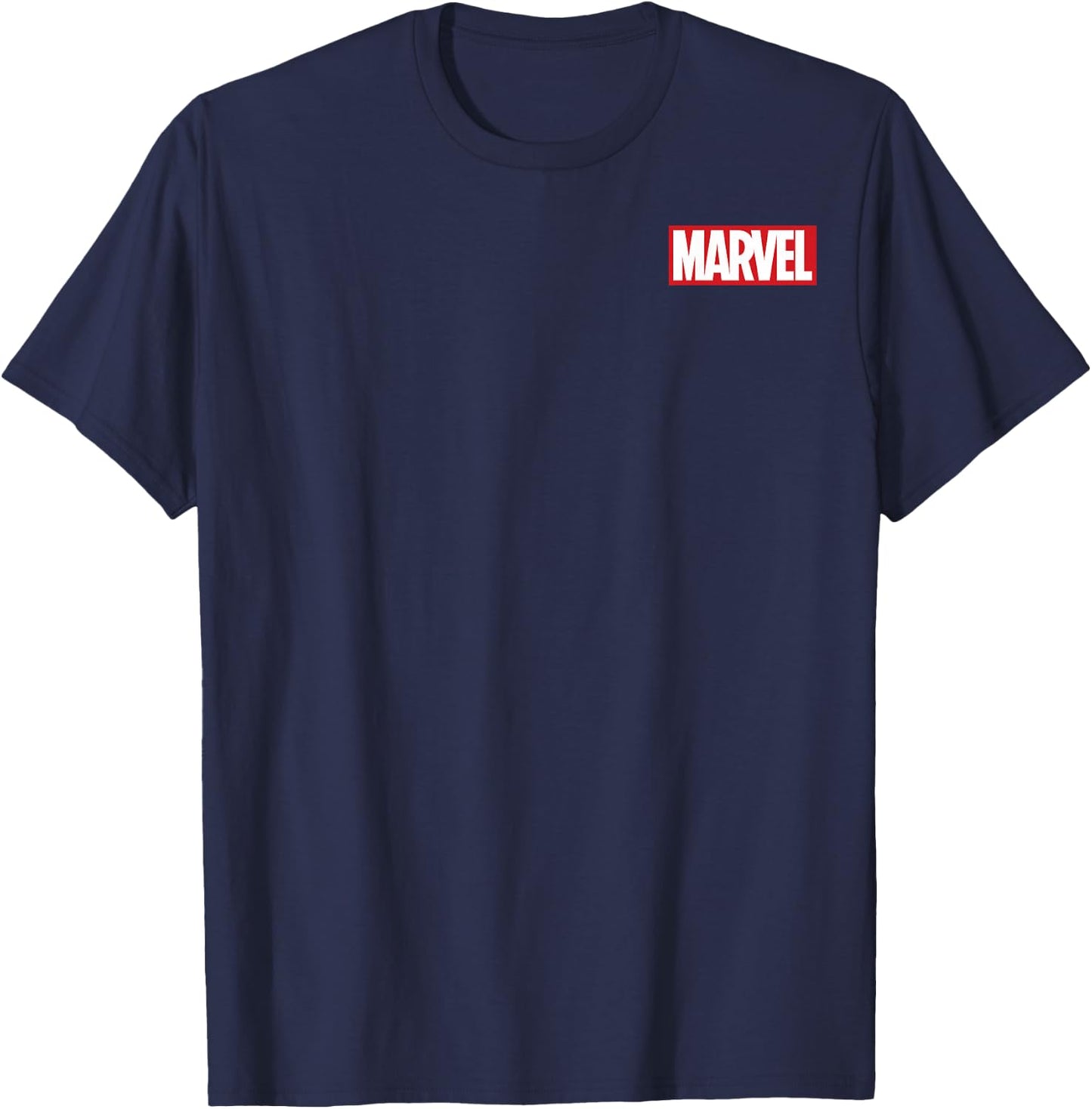 Marvel Studios Logo Stack Front & Back T-Shirt - T-Shirt | Navy