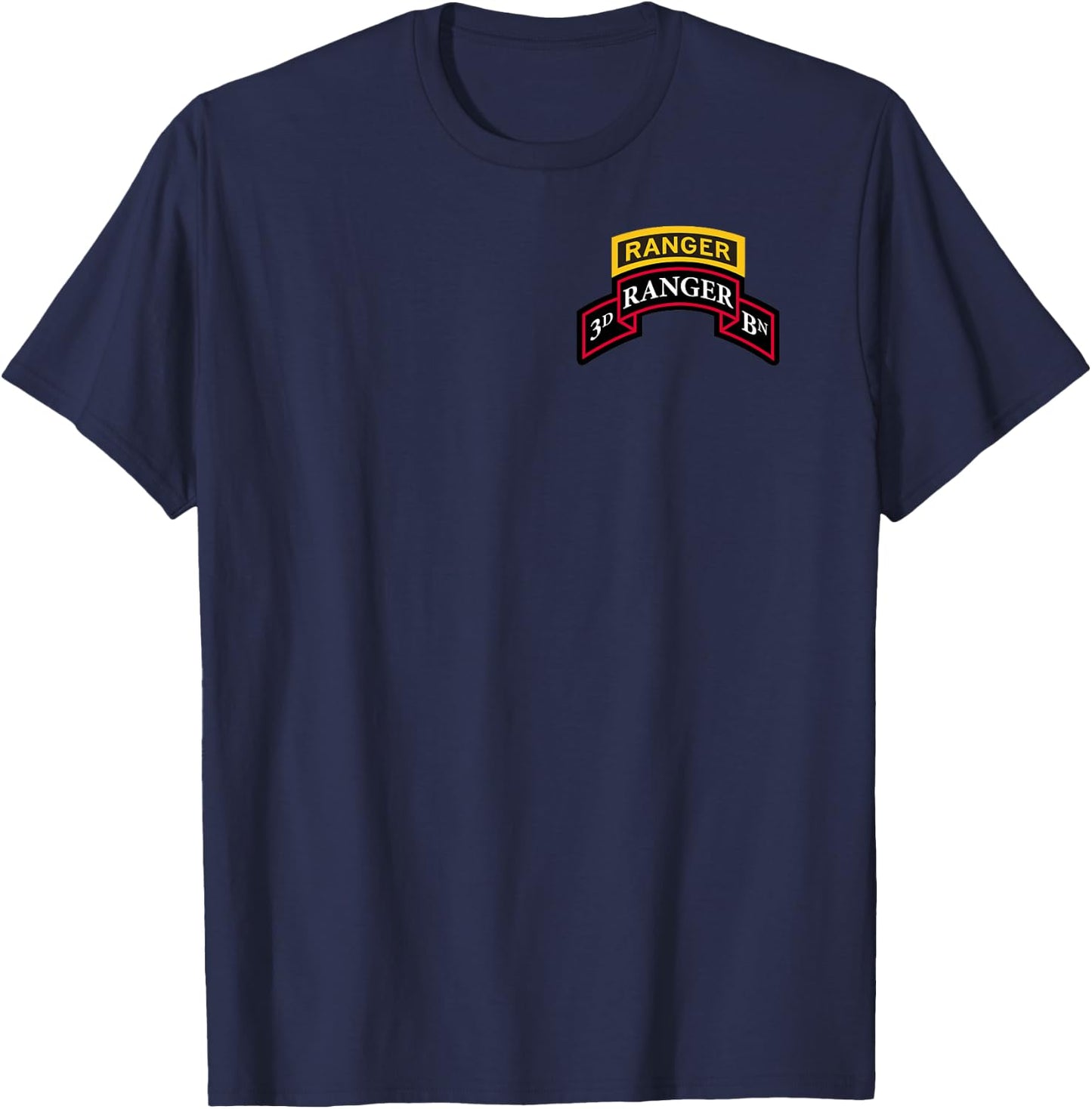 Army Ranger shirt - 3rd Ranger shirt - Scroll & Ranger Tab T-Shirt - T-Shirt | Navy