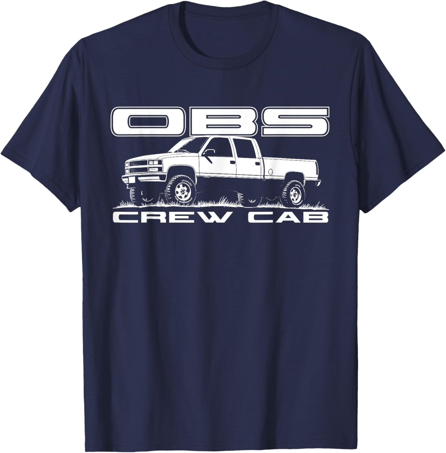 GMT400 Crew Cab OBS Old Body Style 1988-1998 4x4 Truck T-Shirt - T-Shirt | Navy