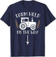 Farm Help On The Way Pregnancy Announcement Pregnancy Reveal T-Shirt - T-Shirt | Navy