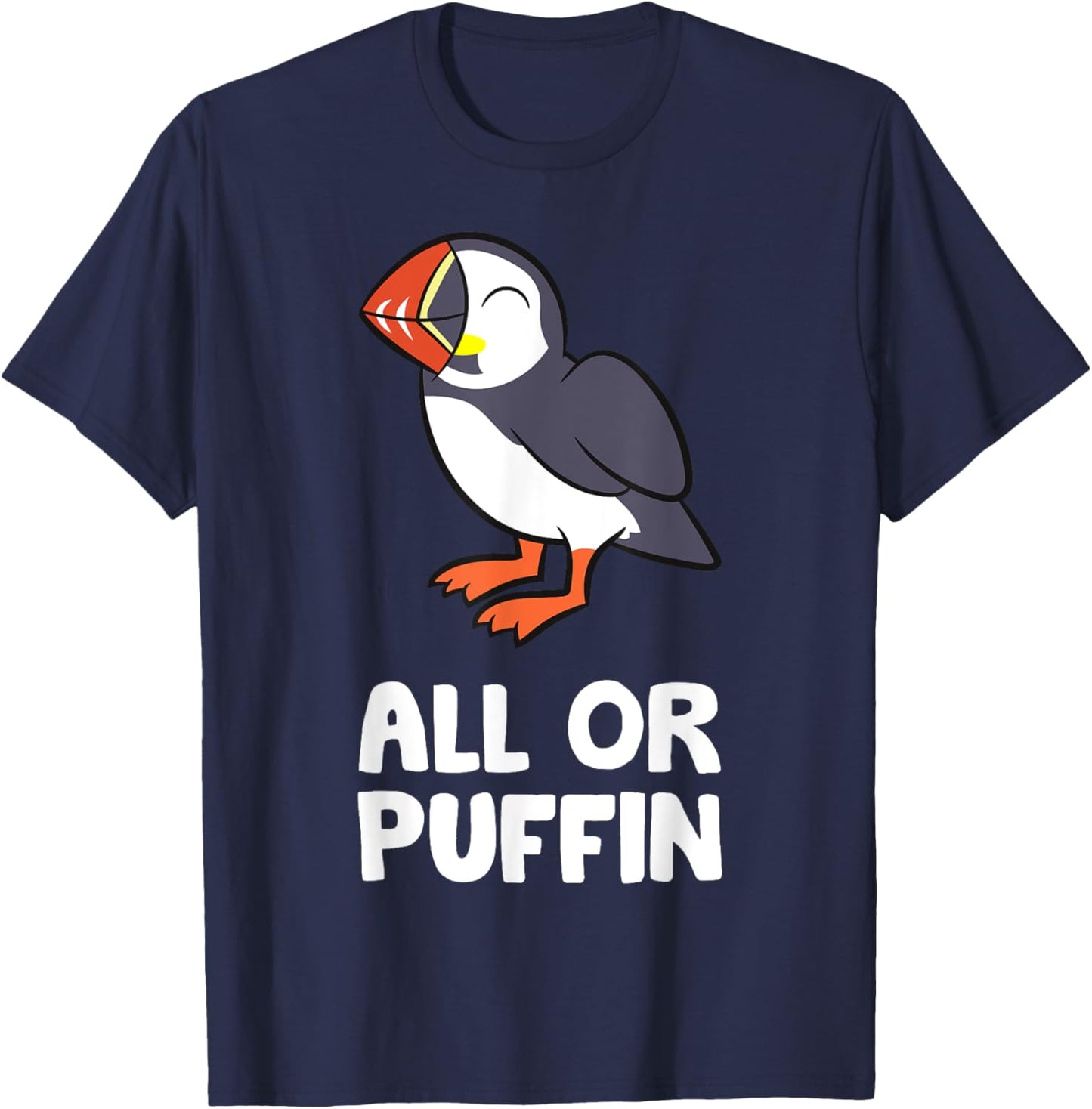 All Or Puffin T-Shirt - T-Shirt | Navy