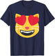 Emoticon Smiling Cat Face T-Shirt - T-Shirt | Navy