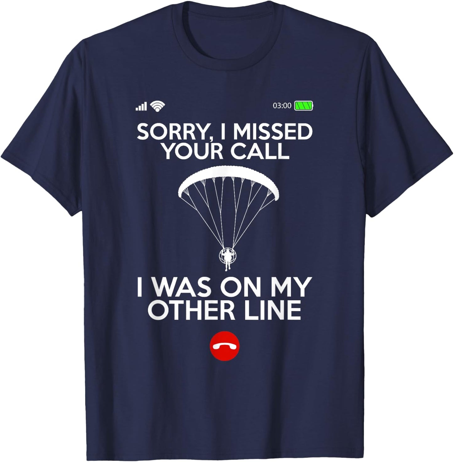 Cool Paramotor Art Women PPG Paragliding Paramotor T-Shirt - T-Shirt | Navy