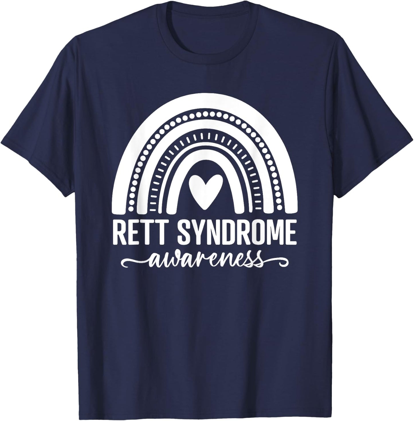 We Wear Purple Rett Syndrome Awareness Month T-Shirt - T-Shirt | Navy