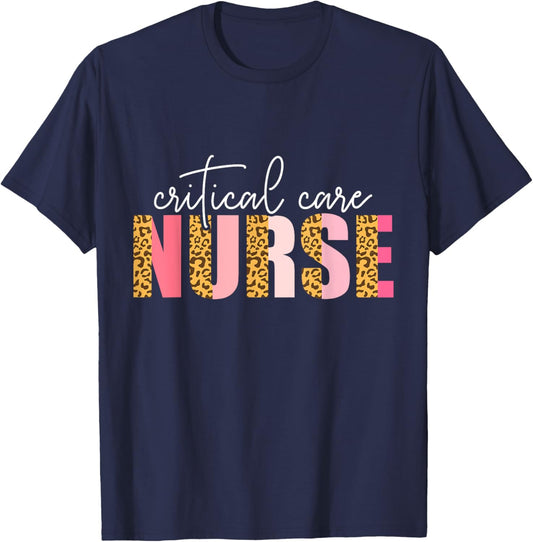 Critical Care Nurse Nursing Nurses Icu Critical Care Nurse T-Shirt - T-Shirt | Navy