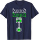 Knock Knock Piston Funny Muscle Car Lover Engineer Mechanic T-Shirt - T-Shirt | Navy