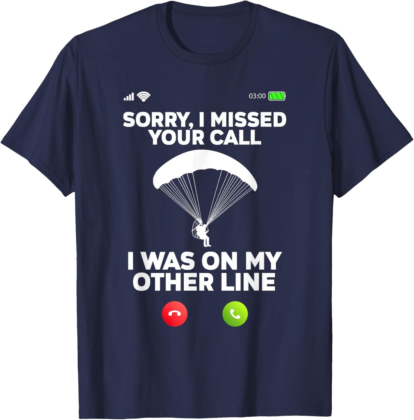Cool Paramotor Art Women PPG Paragliding Paramotor T-Shirt - T-Shirt | Navy
