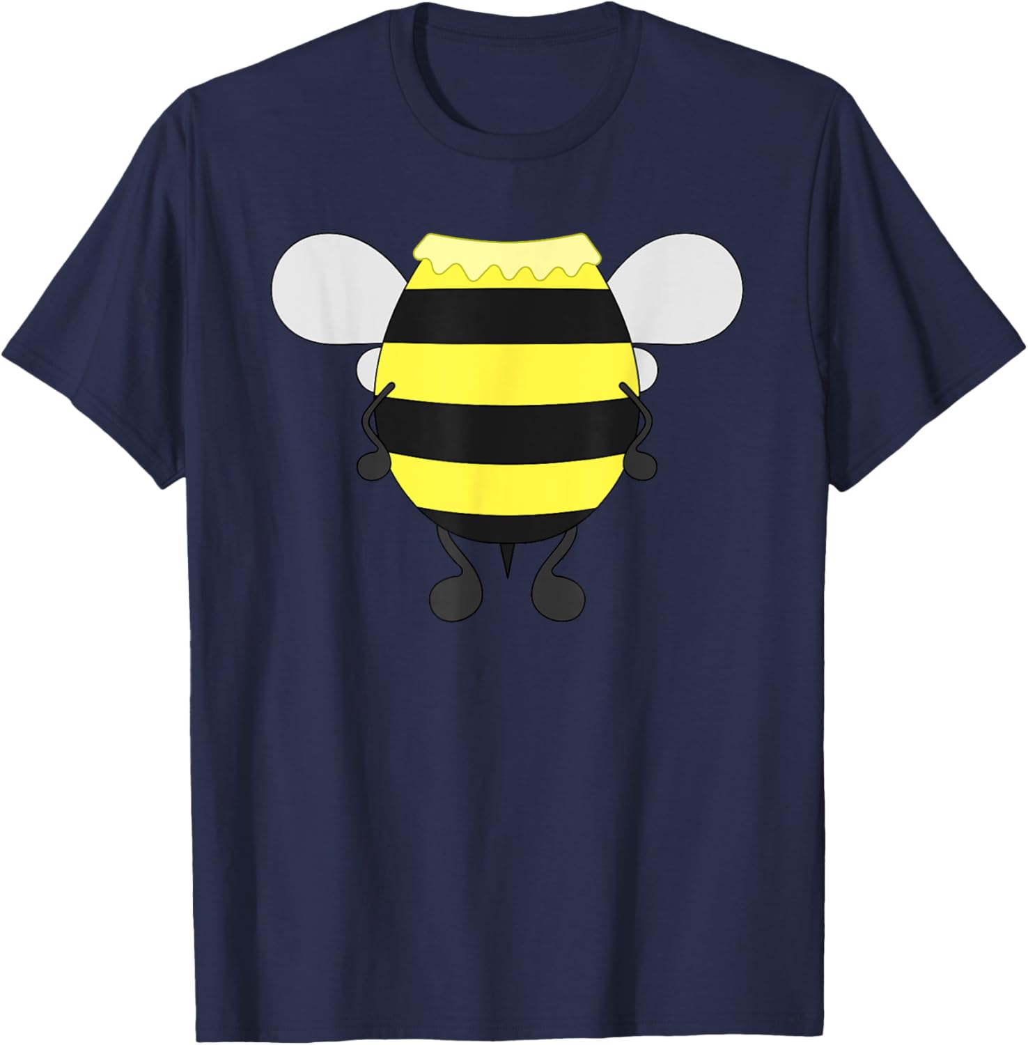 Funny Bee Costume Easy - Honeybee Halloween Cheap Gift Small T-Shirt - T-Shirt | Navy
