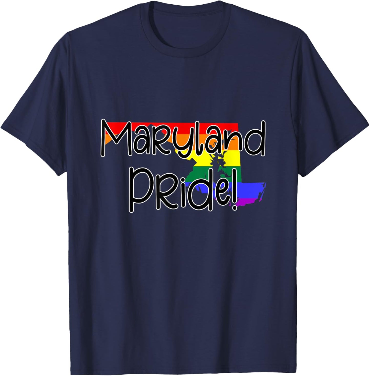 Maryland Gay Pride T-Shirt - T-Shirt | Navy