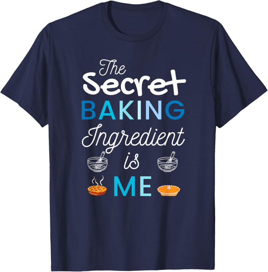 Secret Ingredient Is Me Funny Retro Cooking Baking T-Shirt - T-Shirt | Navy