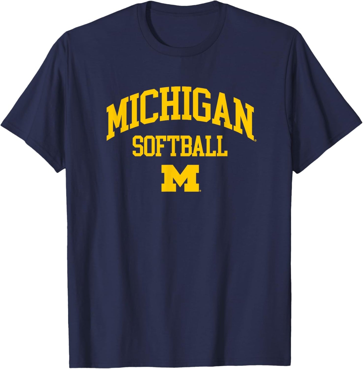 University of Michigan Wolverines Softball T-Shirt - T-Shirt | Navy