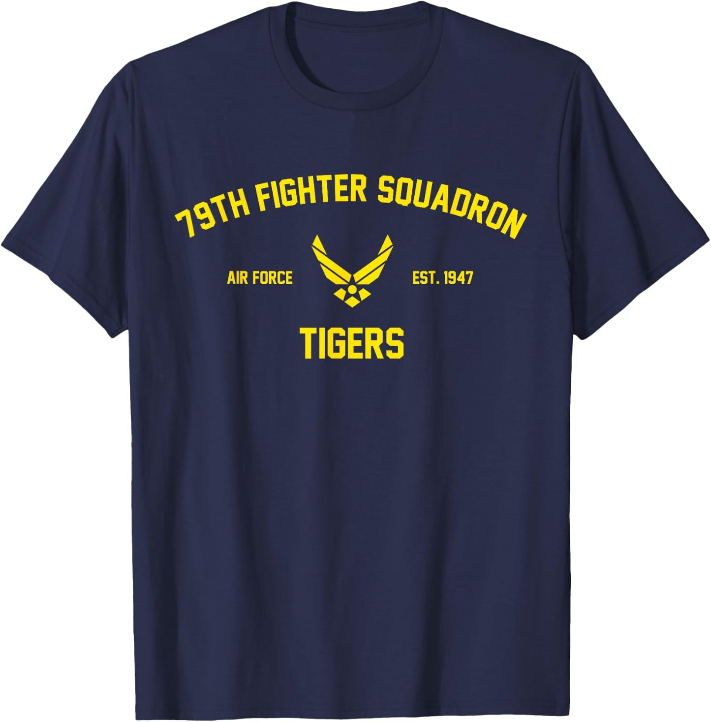 79th Fighter Squadron Tigers T-Shirt - T-Shirt | Navy