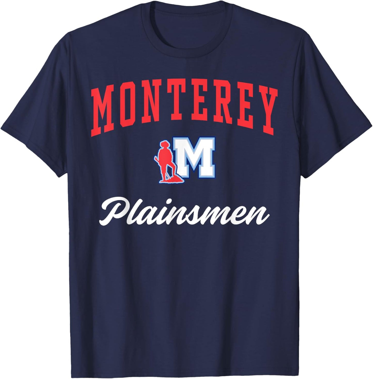 Monterey High School Plainsmen C3 T-Shirt - T-Shirt | Navy