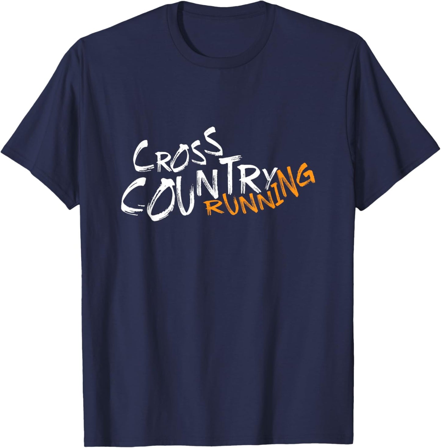 Cross Country Running Shoes XC Runner Jogging Marathon T-Shirt - T-Shirt | Navy
