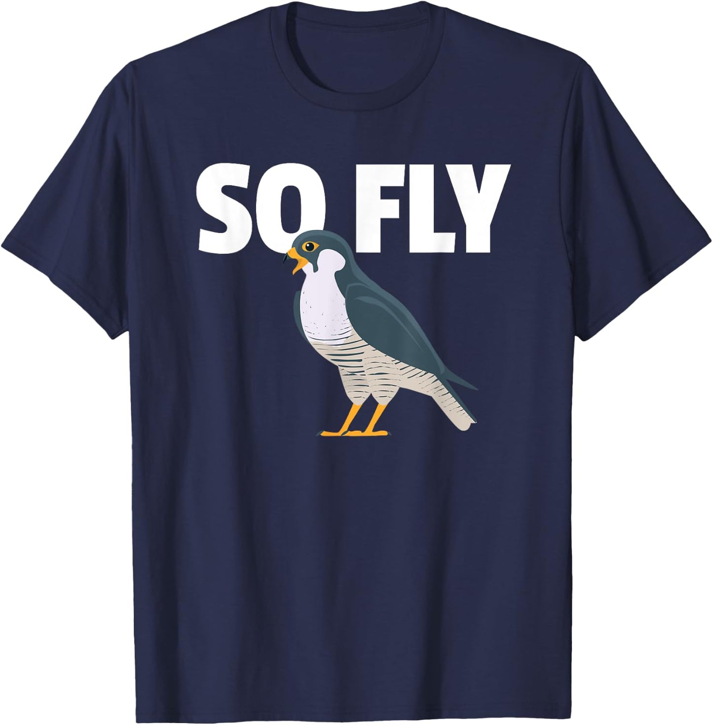 Peregrine Falcon, Bird, Birding for a Birdwatcher T-Shirt - T-Shirt | Navy